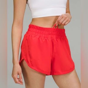 Lululemon Track That HR Short 3” Lined Love Red Sz 6